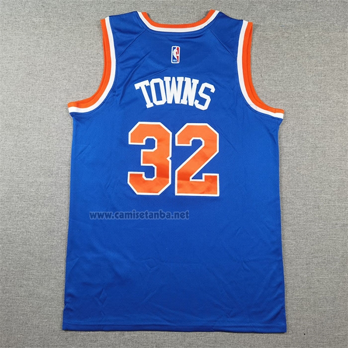 Camiseta New York Knicks Karl-Anthony Towns #32 Icon 2024-25 Azul